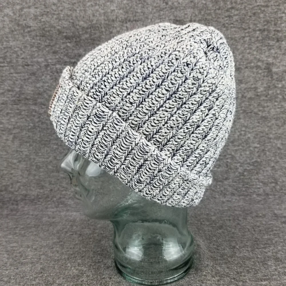 ✅Love Your Melon Grey Cable Knit Beanie Winter Hat 100% Cotton OSFM OSFA - Picture 4 of 7